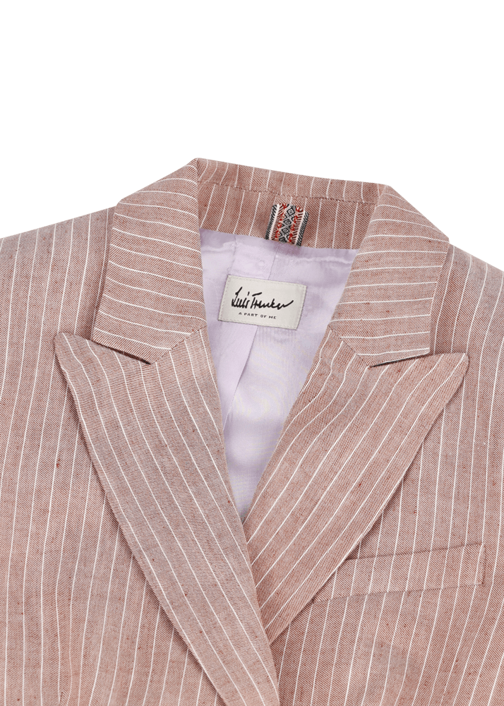 Luis Trenker Blazer Doppiopetto Con Motivo Gessato Modello Luscilla