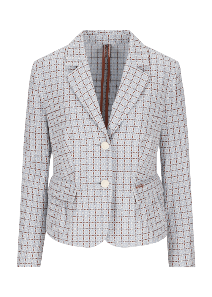 Luis Trenker Blazer In Cotone Jacquard Modello Luramona
