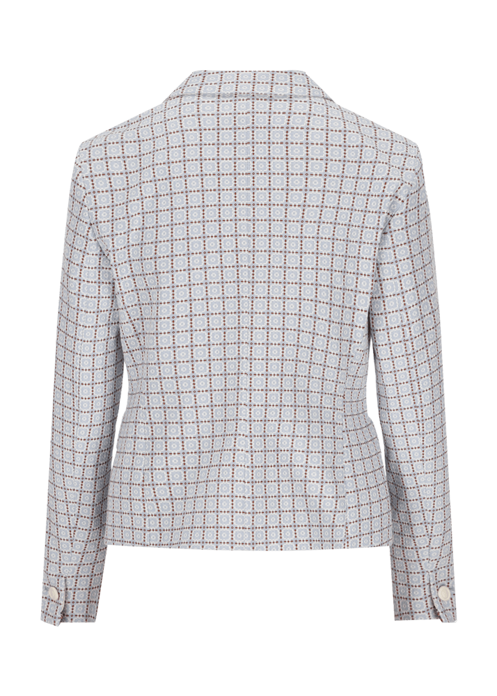 Luis Trenker Blazer In Cotone Jacquard Modello Luramona