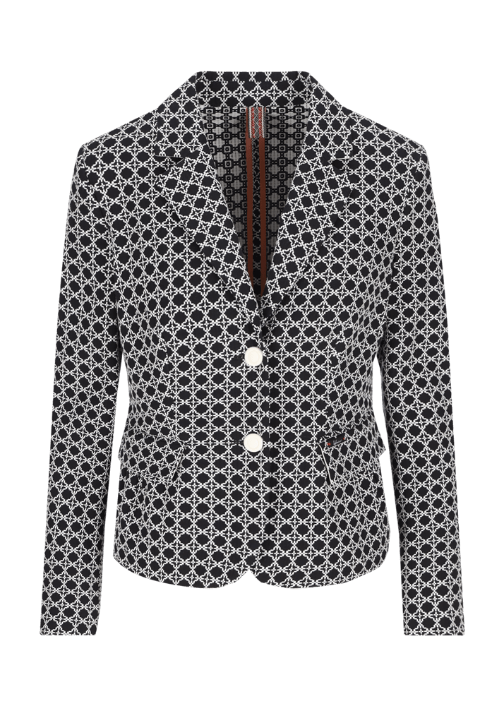 Luis Trenker Blazer In Cotone Jacquard Modello Luramona
