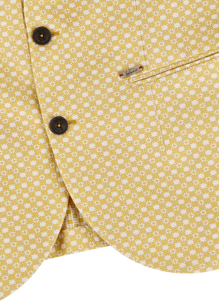 Luis Trenker Blazer In Cotone Jacquard Modello Lusandretto