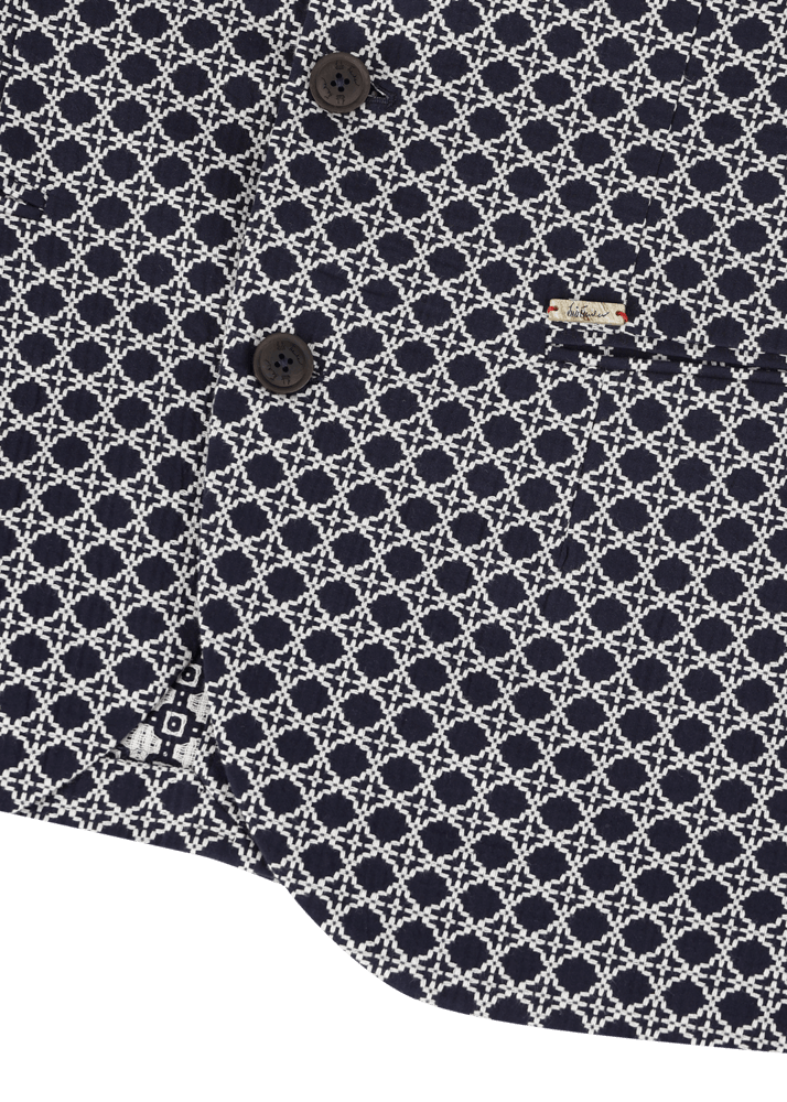 Luis Trenker Blazer In Cotone Jacquard Modello Lusandretto