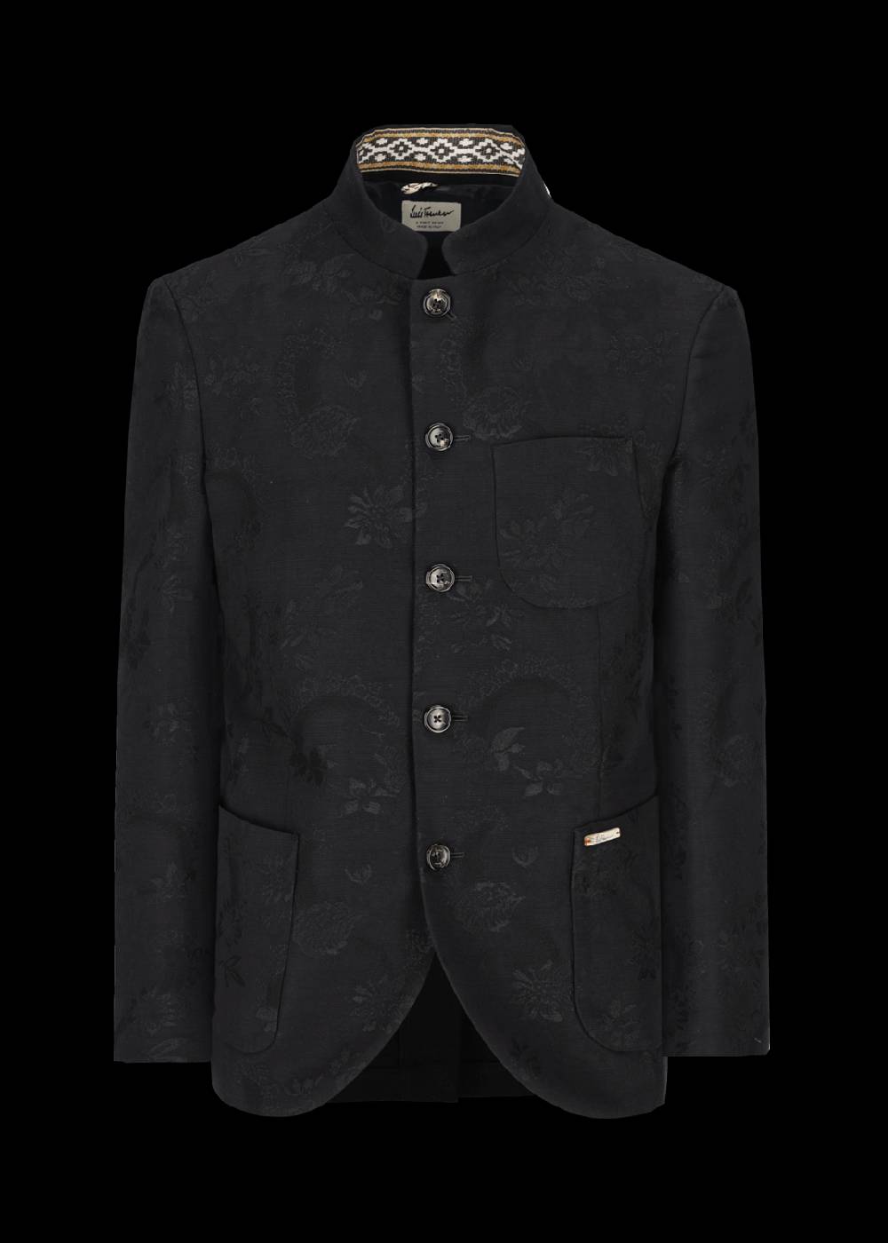 Luis Trenker Blazer In Jacquard Con Motivo Floreale Modello Lusandro