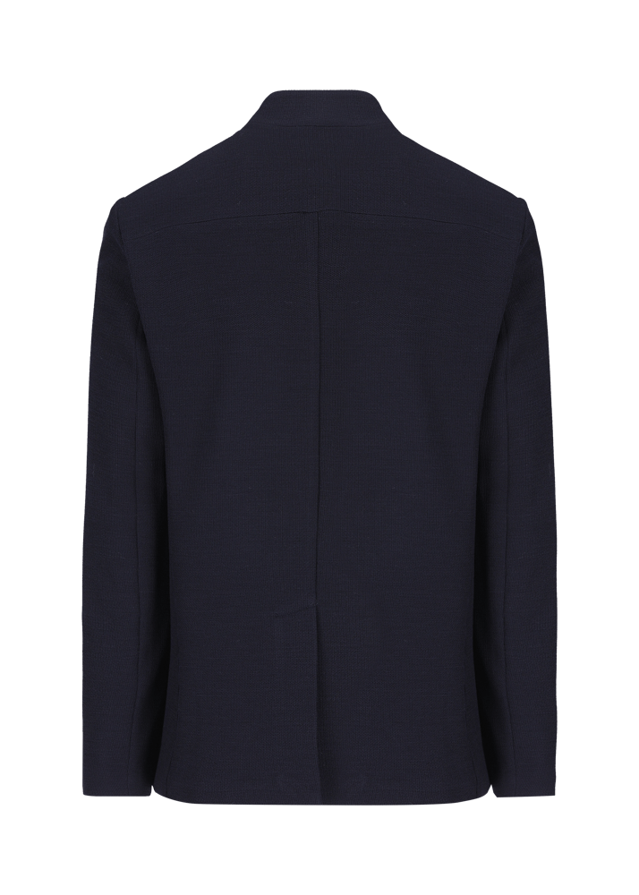 Luis Trenker Blazer In Jersey Con Colletto Alla Coreana Lusepp