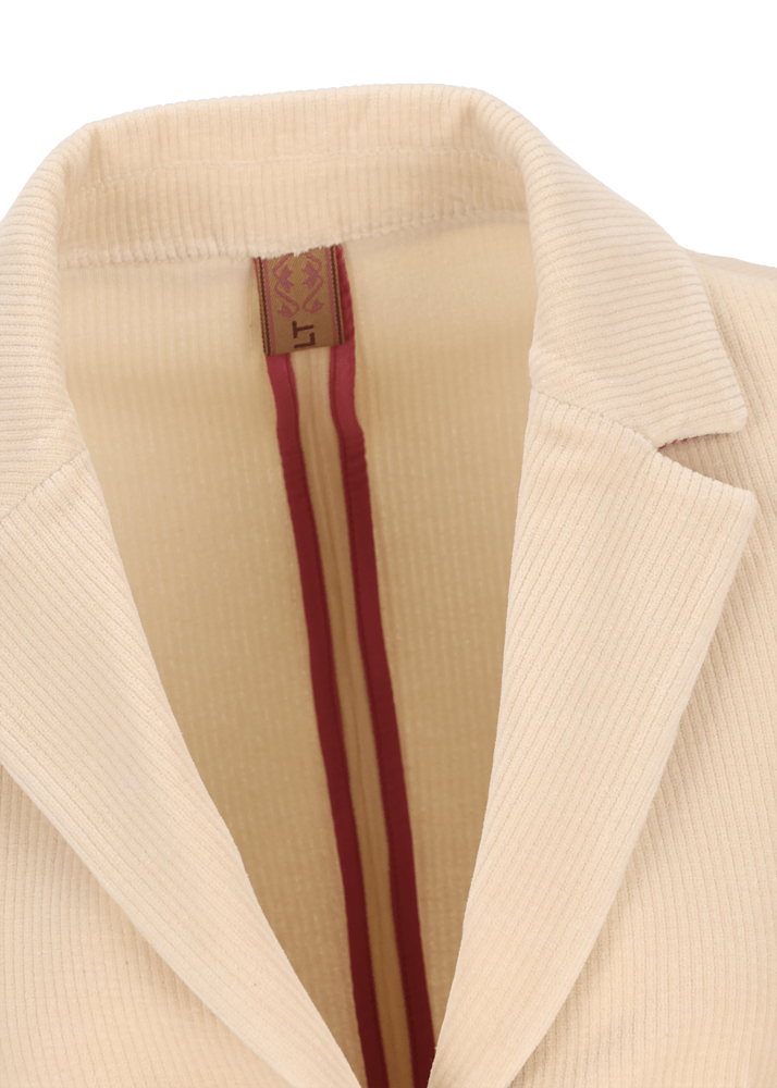 Luis Trenker Blazer In Jersey Di Velluto A Coste Lurosella