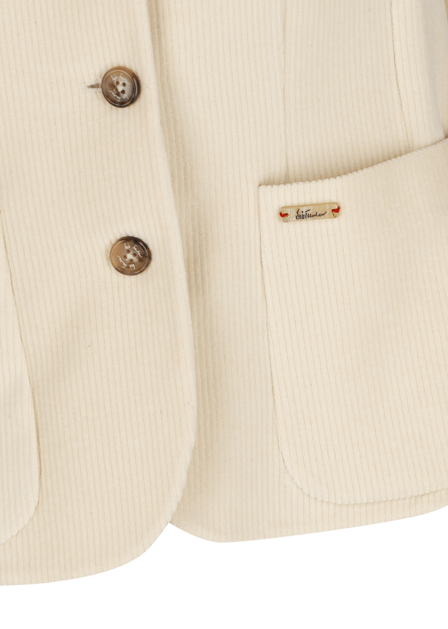 Luis Trenker Blazer In Jersey Di Velluto A Coste Modello Luranda