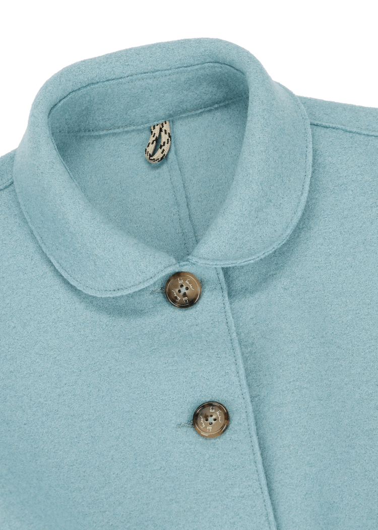 Luis Trenker Blazer In Lana Cotta Con Colletto Alla Peter Pan Modello Lurita