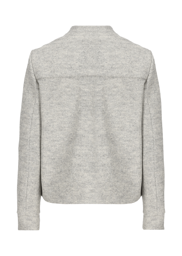 Luis Trenker Blazer In Lana Follata Con Cerniera Luanita