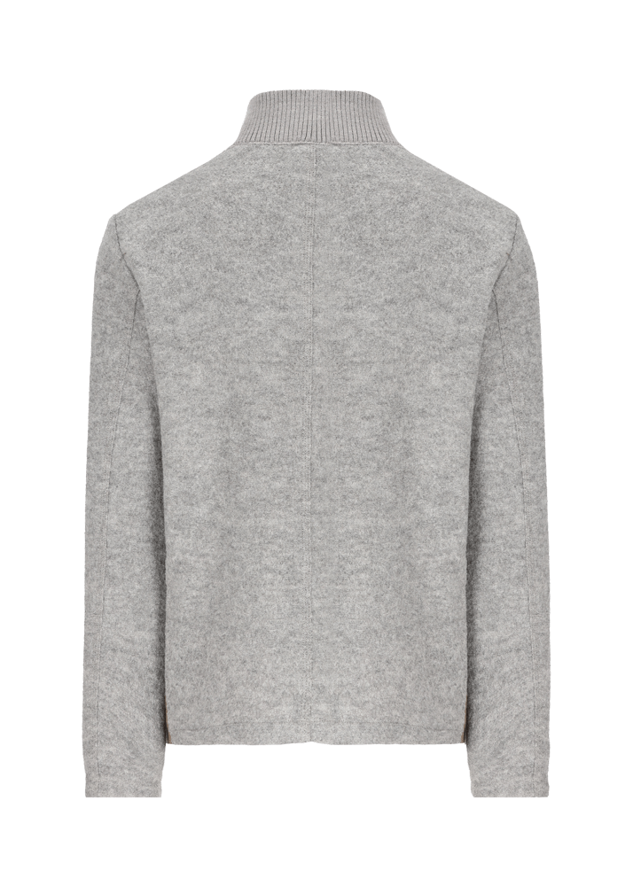 Luis Trenker Blazer In Lana Follata Con Parte Anteriore In Pelle Scamosciata Lupoldo