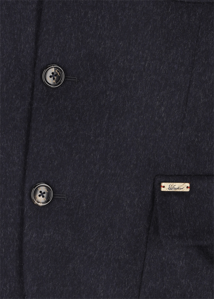 Luis Trenker Blazer In Loden Con Colletto Alla Coreana Lusandro