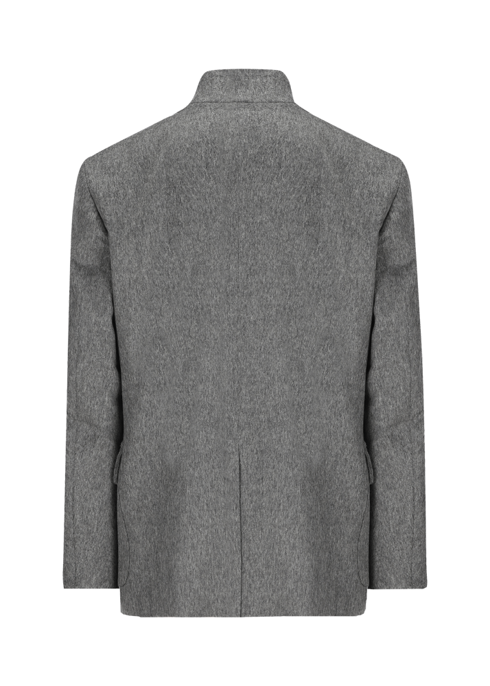 Luis Trenker Blazer In Loden Con Colletto Alla Coreana Lusandro