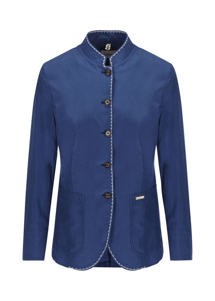 Luis Trenker Blazer in misto seta e cotone modello Luranda