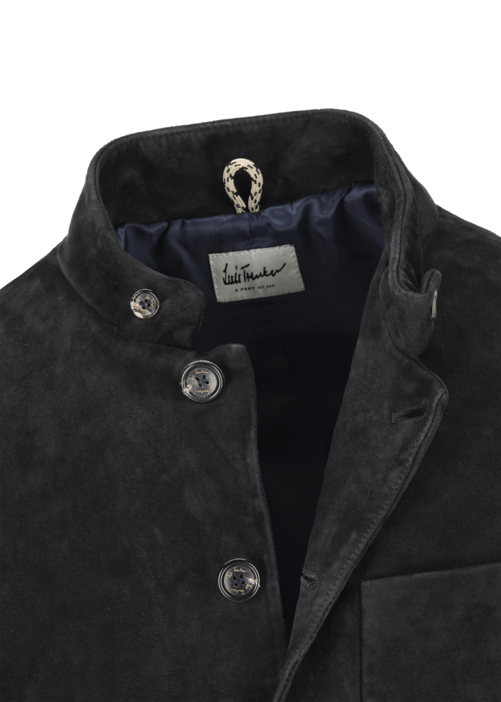 Luis Trenker Blazer In Pelle Scamosciata Modello Lusandro