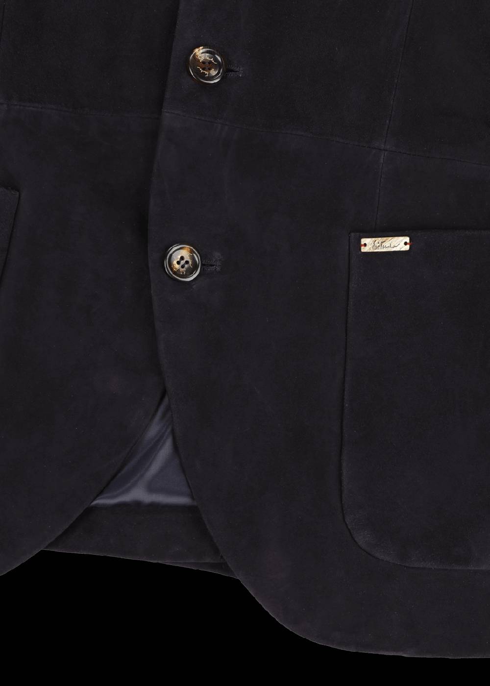 Luis Trenker Blazer In Pelle Scamosciata Modello Lusandro