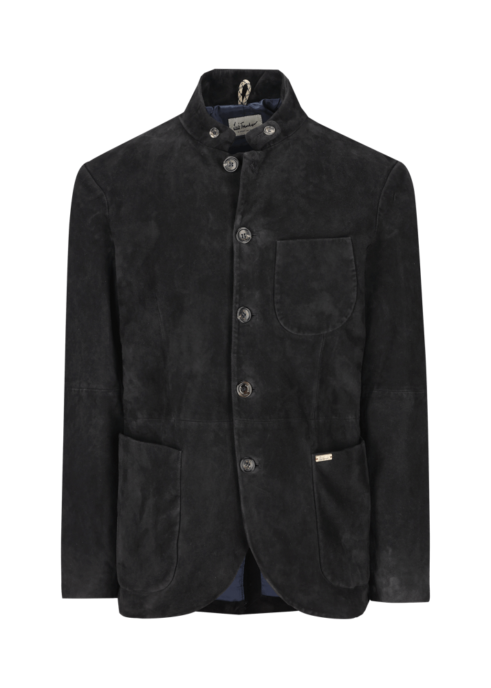 Luis Trenker Blazer in pelle scamosciata modello Lusandro