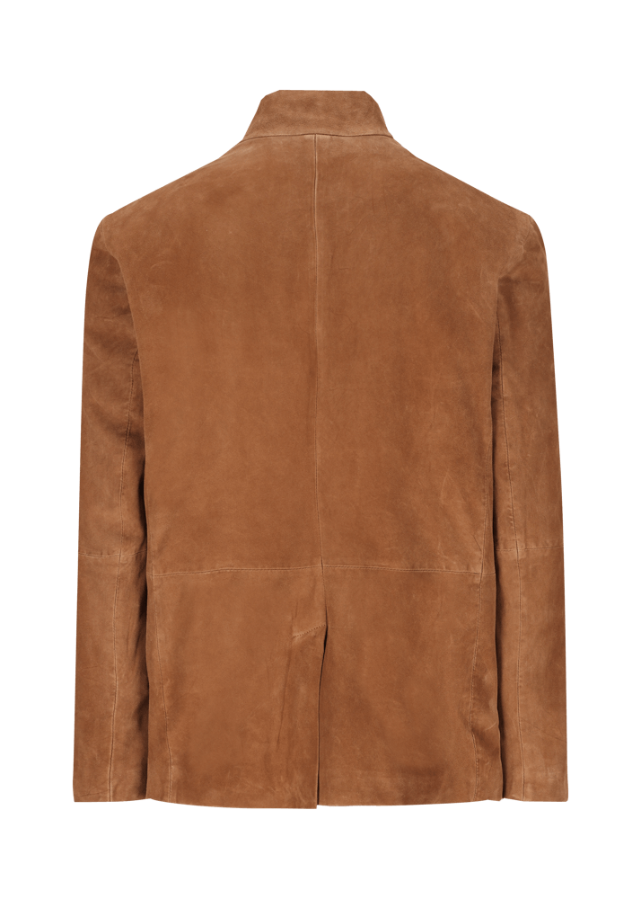 Luis Trenker Blazer In Pelle Scamosciata Modello Lusandro