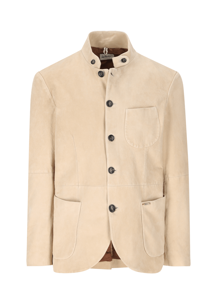 Luis Trenker Blazer in pelle scamosciata modello Lusandro