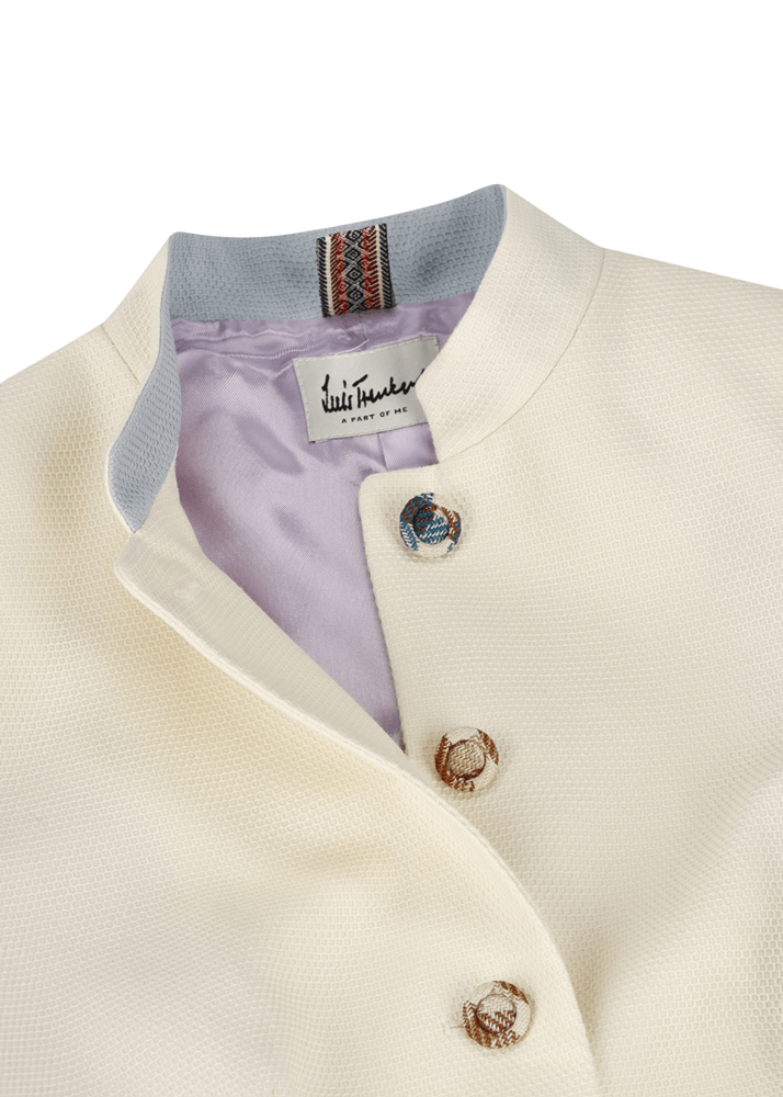 Luis Trenker Blazer In Piqué Di Cotone Elasticizzato Modello Lurosina