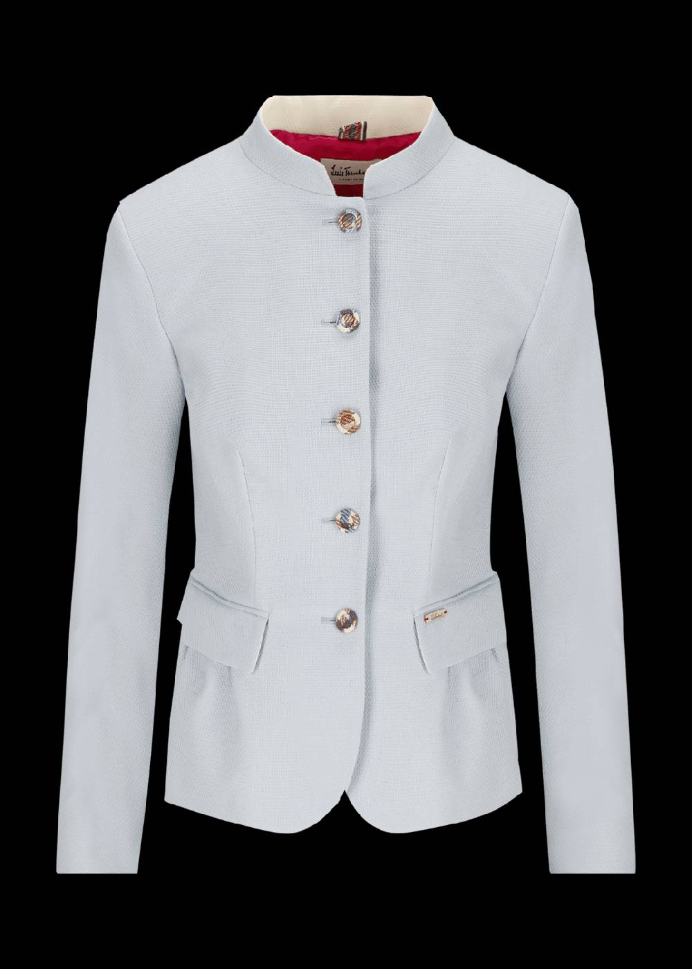 Luis Trenker Blazer in piqué di cotone elasticizzato modello Lurosina