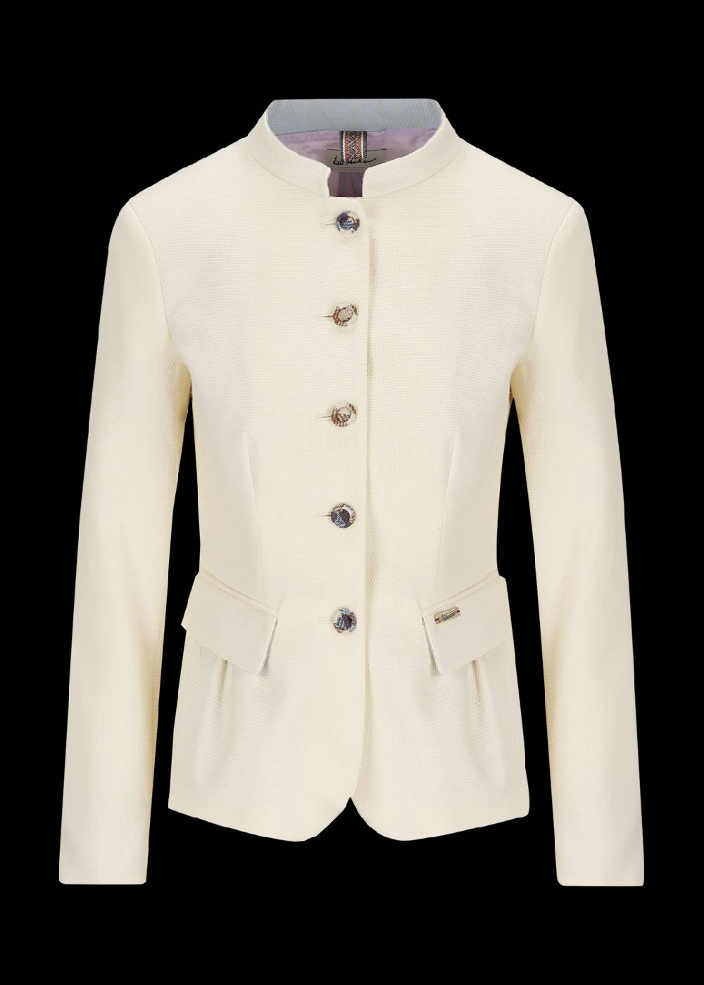 Luis Trenker Blazer in piqué di cotone elasticizzato modello Lurosina