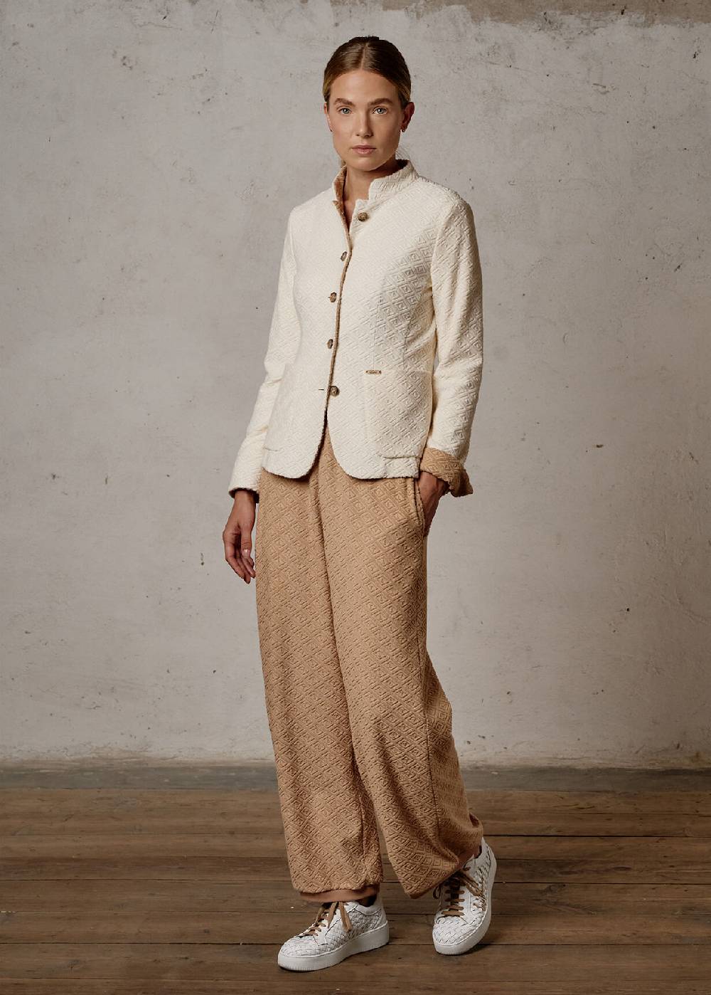 Luis Trenker Blazer in spugna di cotone modello Luranda