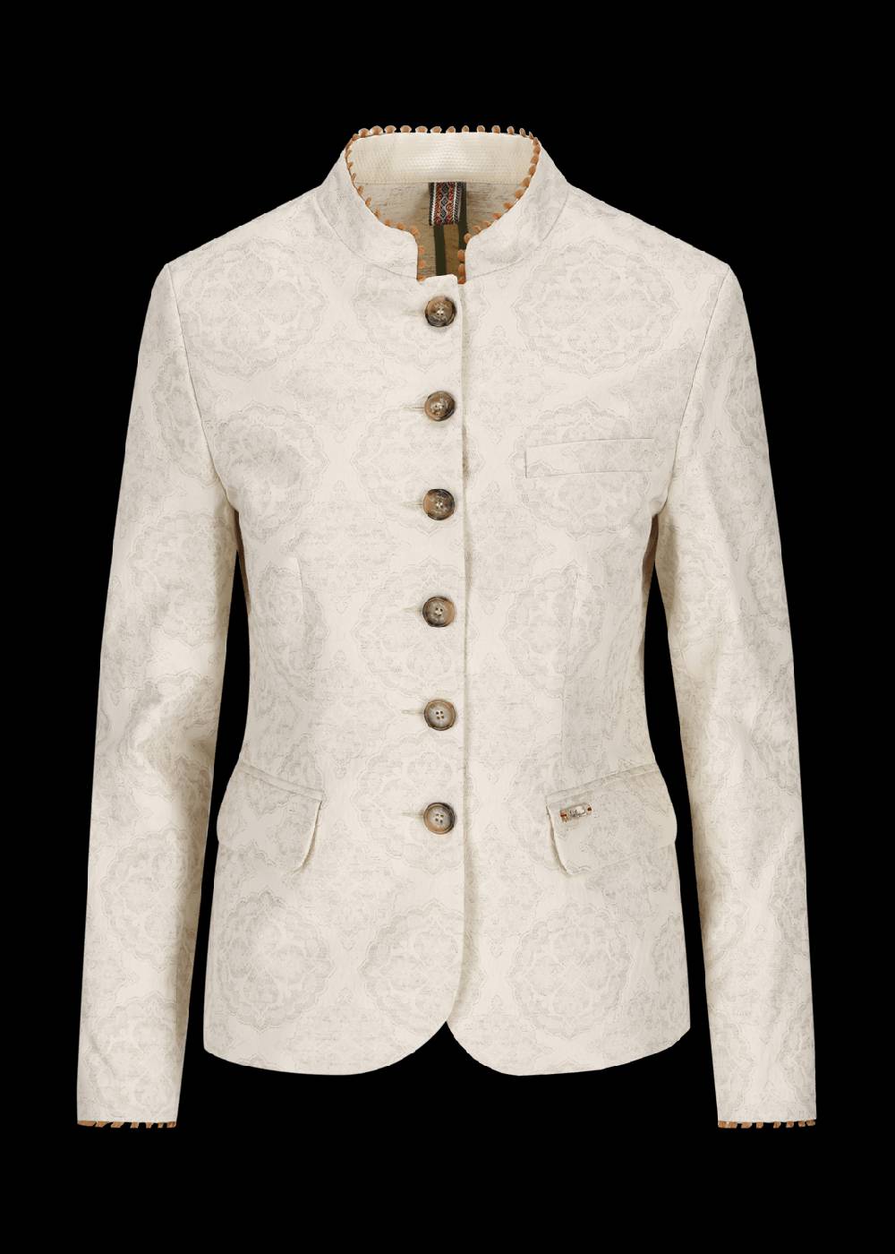 Luis Trenker Blazer In Tessuto Jacquard Con Motivo Floreale Modello Luranda