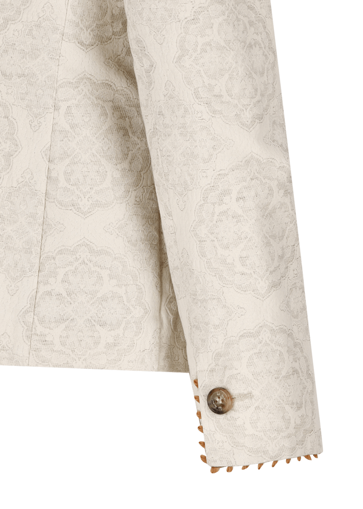 Luis Trenker Blazer In Tessuto Jacquard Con Motivo Floreale Modello Luranda