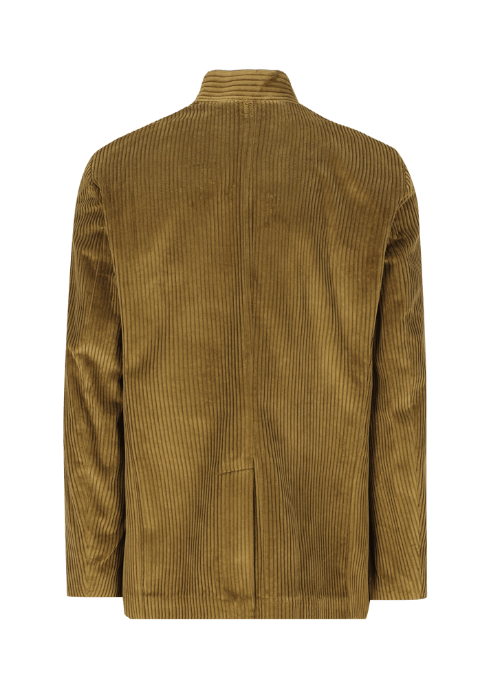 Luis Trenker Blazer In Velluto A Coste Con Colletto Alla Coreana Lusandretto