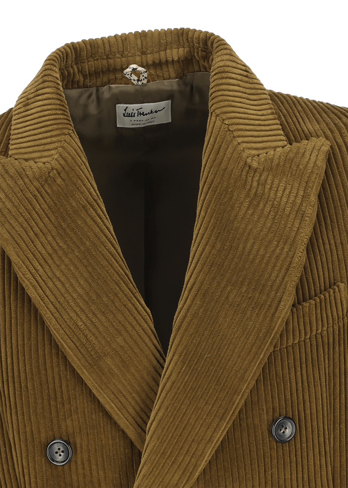 Luis Trenker Blazer In Velluto A Coste Con Collo A Revers Lusimone