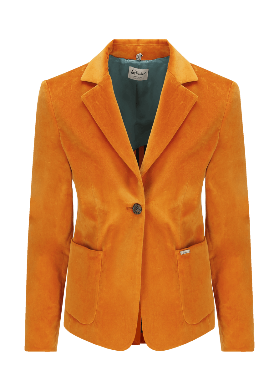 Luis Trenker Blazer In Velluto Con Colletto A Revers Modello Luramea