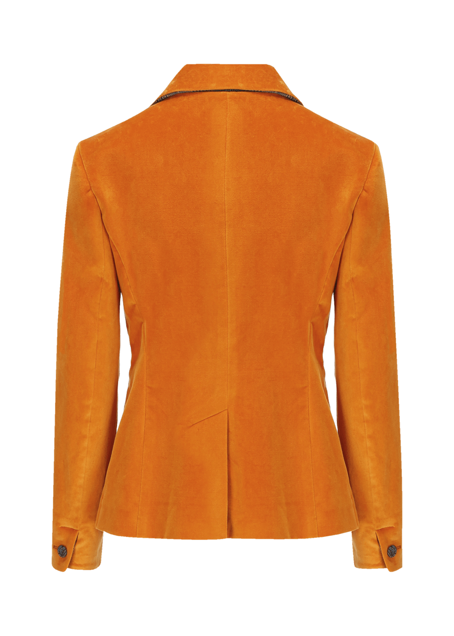 Luis Trenker Blazer In Velluto Con Colletto A Revers Modello Luramea