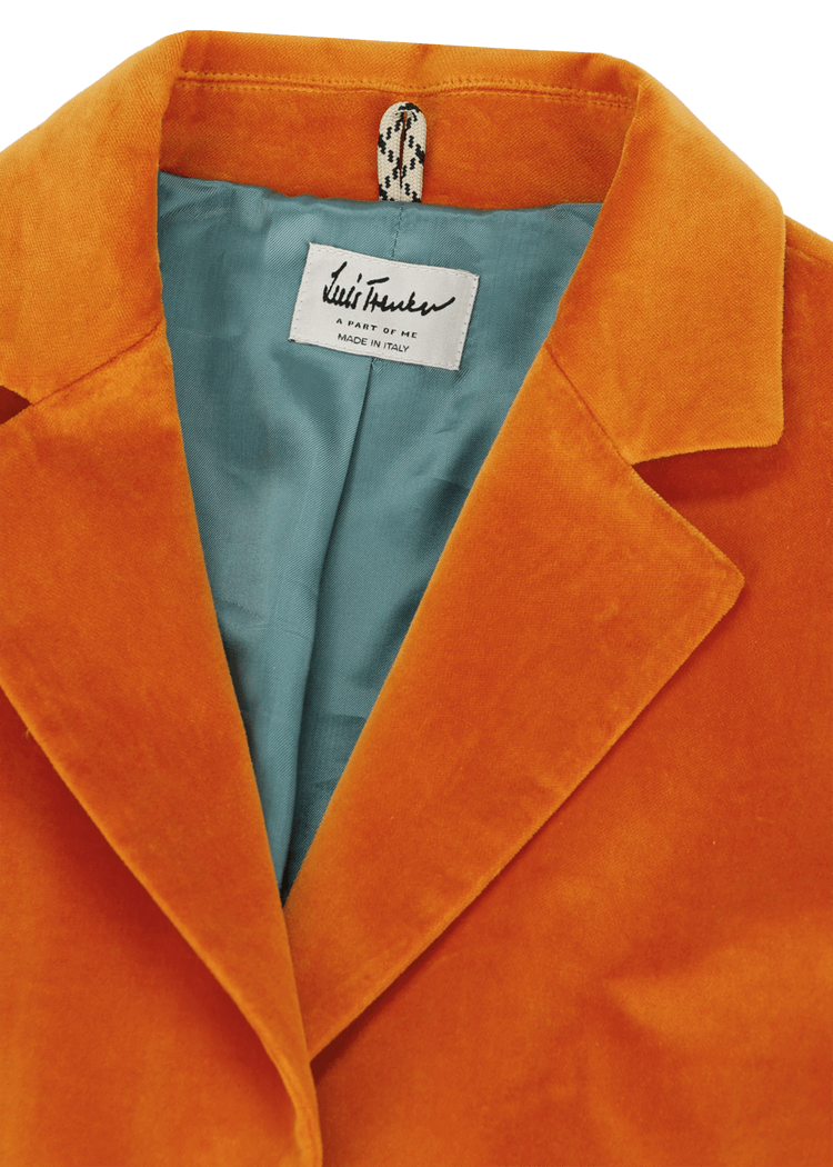 Luis Trenker Blazer In Velluto Con Colletto A Revers Modello Luramea
