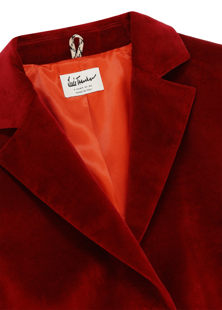 Luis Trenker Blazer In Velluto Con Colletto A Revers Modello Luramea