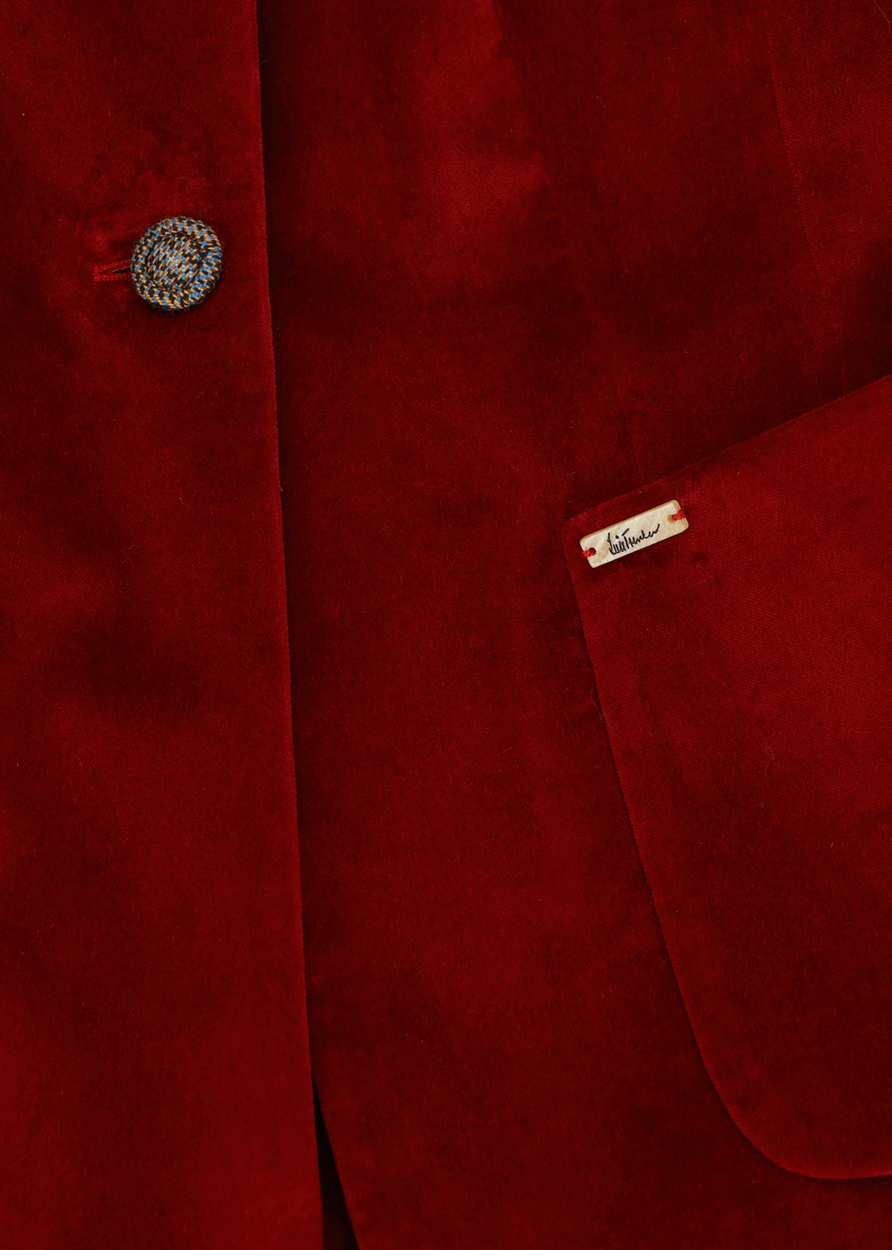 Luis Trenker Blazer In Velluto Con Colletto A Revers Modello Luramea