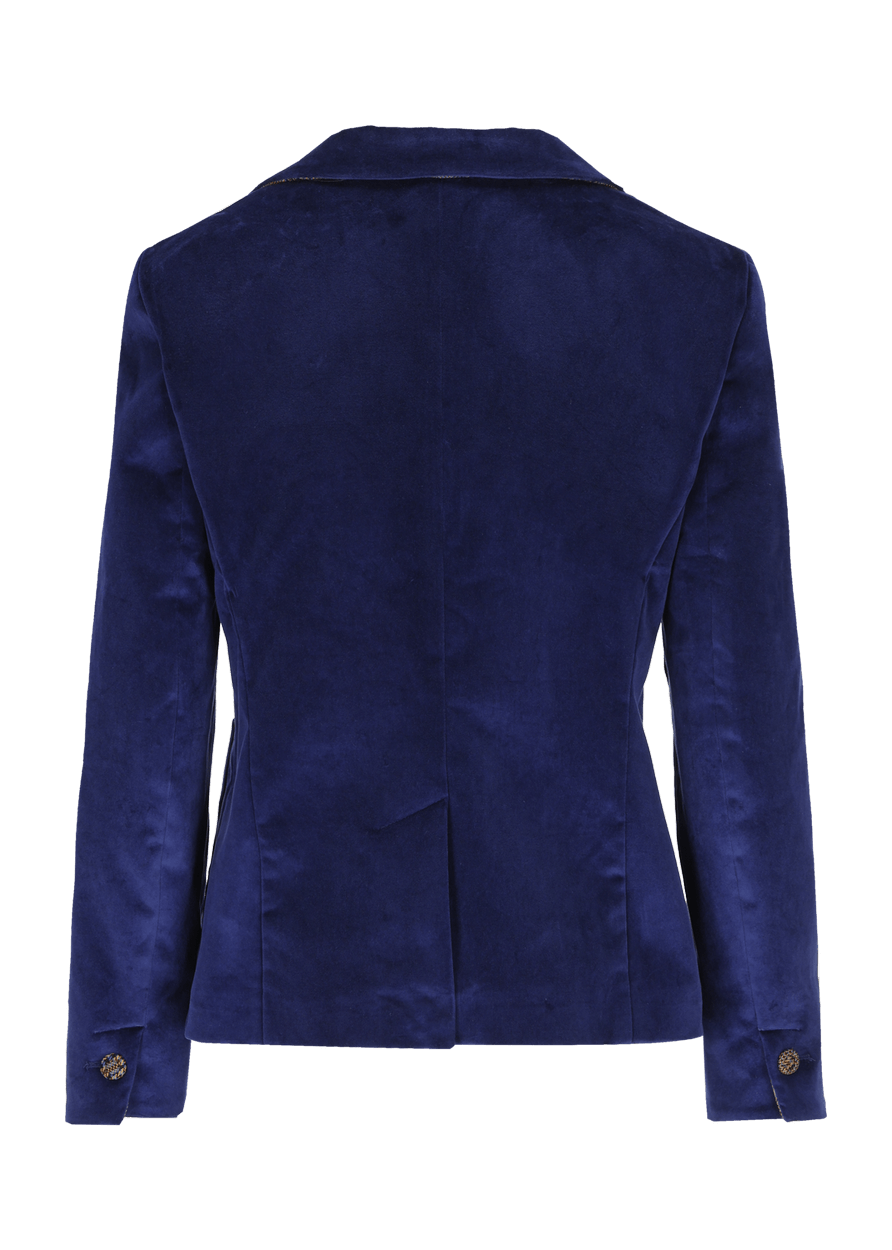 Luis Trenker Blazer In Velluto Con Colletto A Revers Modello Luramea