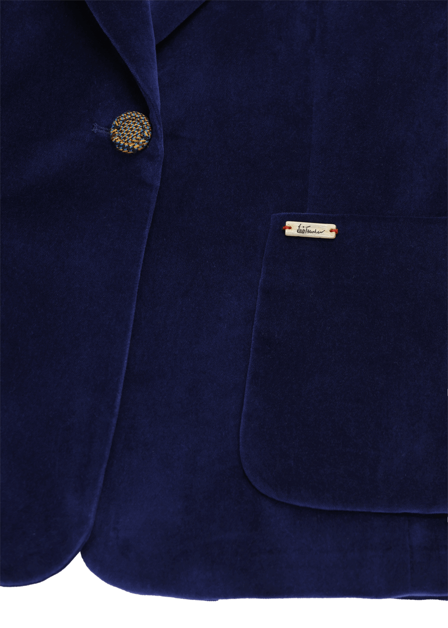 Luis Trenker Blazer In Velluto Con Colletto A Revers Modello Luramea