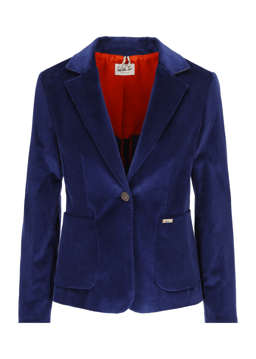 Luis Trenker Blazer in velluto con colletto a revers modello Luramea
