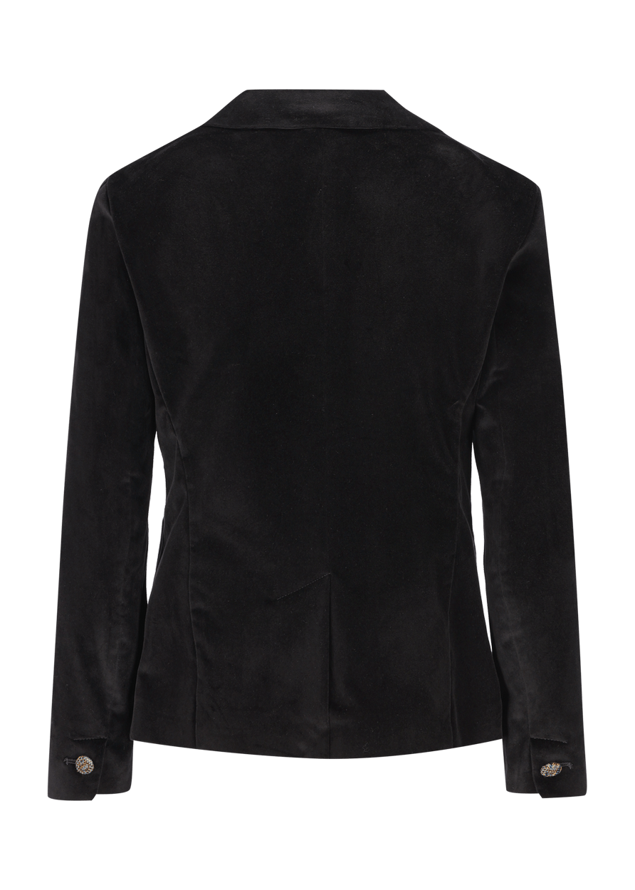 Luis Trenker Blazer In Velluto Con Colletto A Revers Modello Luramea