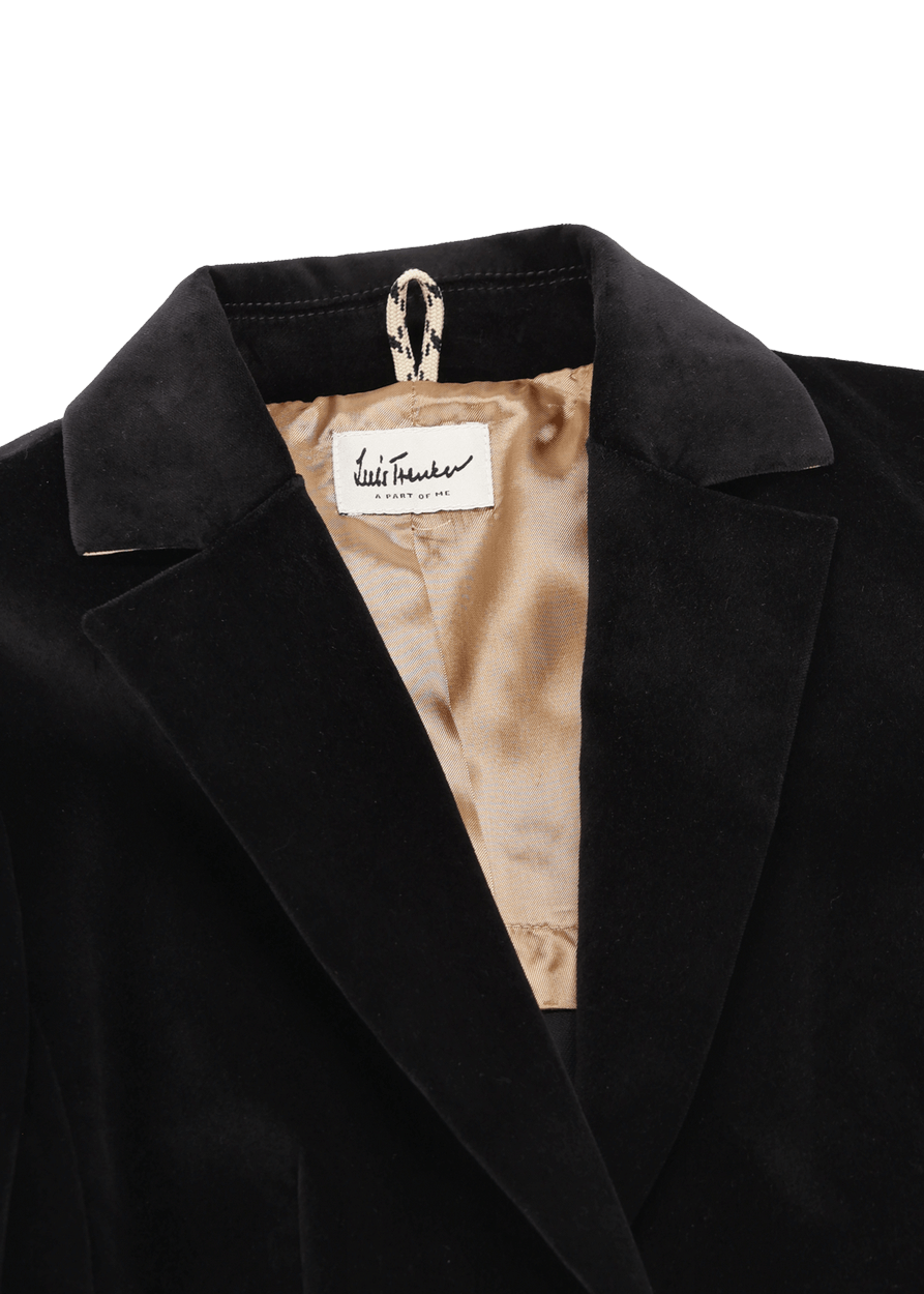 Luis Trenker Blazer In Velluto Con Colletto A Revers Modello Luramea