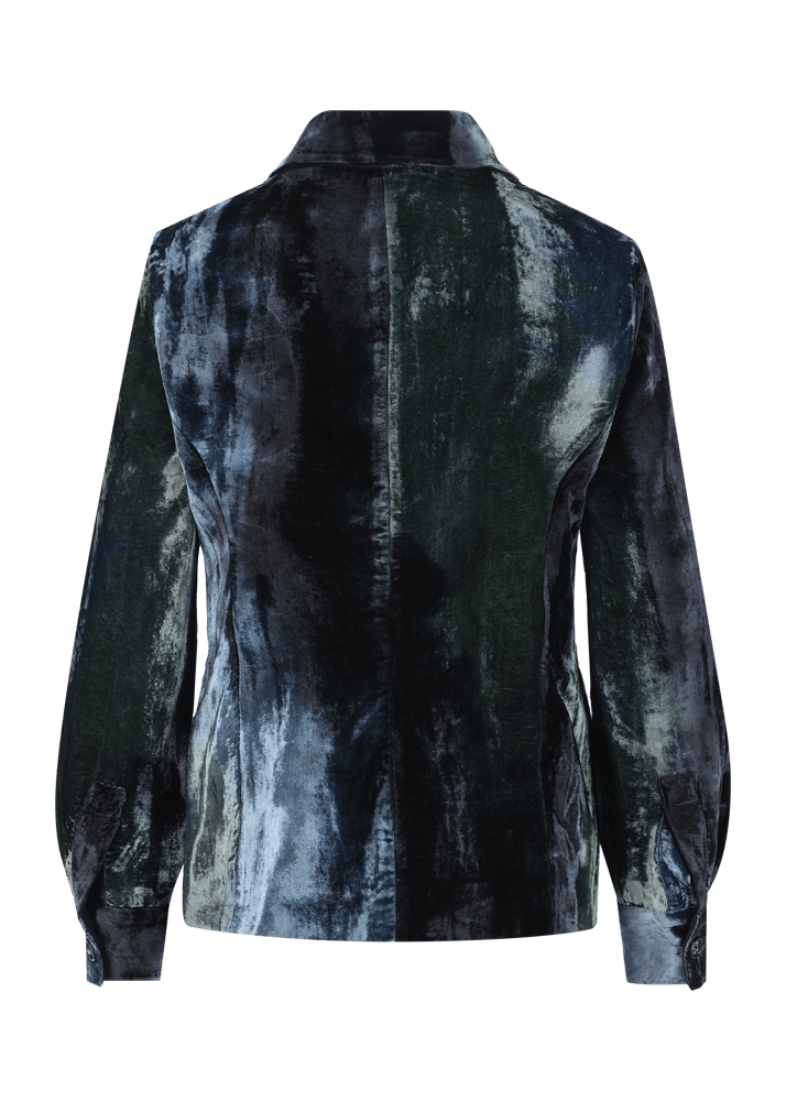 Luis Trenker Blazer In Velluto Con Colletto Alla Peter Pan Lurita