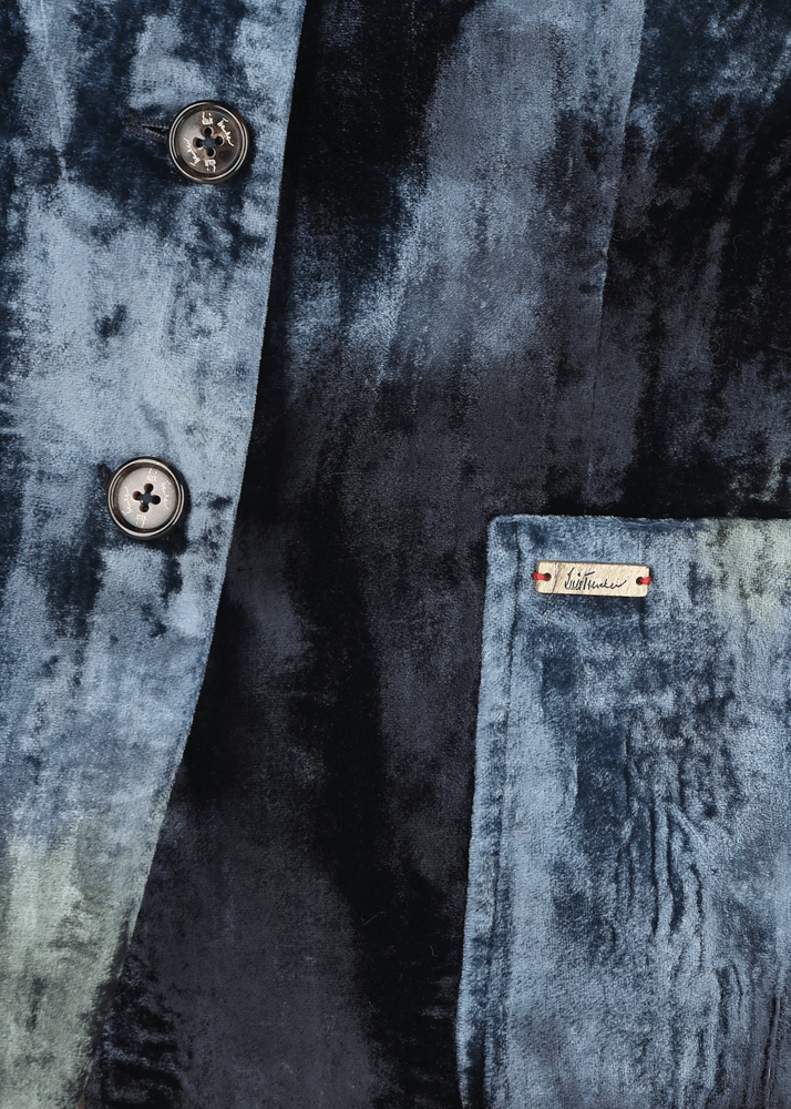 Luis Trenker Blazer In Velluto Con Colletto Alla Peter Pan Lurita