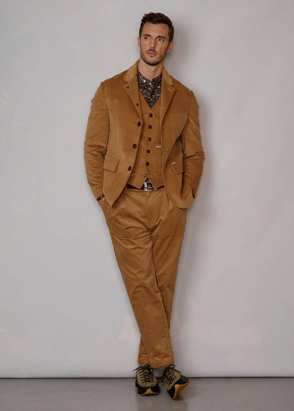 Luis Trenker Blazer in velluto con collo a revers Lurobert