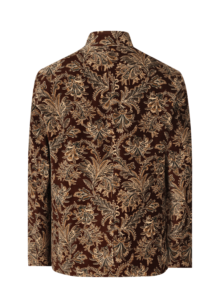 Luis Trenker Blazer In Velluto Con Motivo Damascato Lusandro