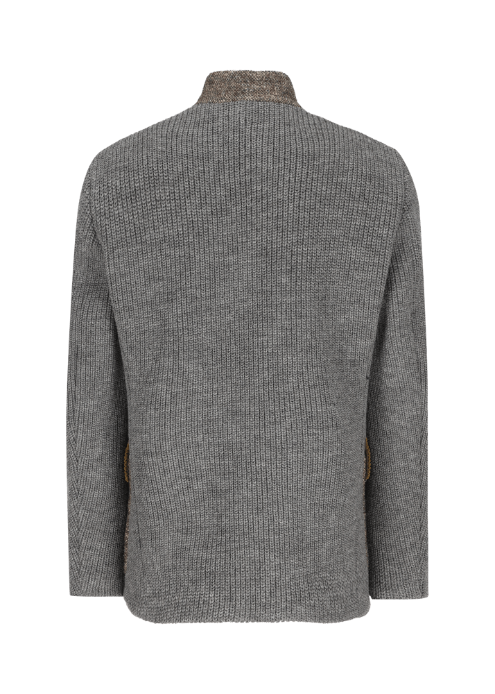 Luis Trenker Blazer Lavorato A Maglia In Un Mix Di Materiali Lusandro