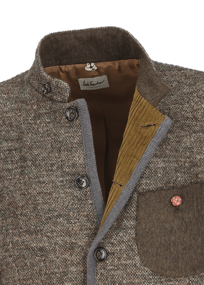 Luis Trenker Blazer Lavorato A Maglia In Un Mix Di Materiali Lusandro