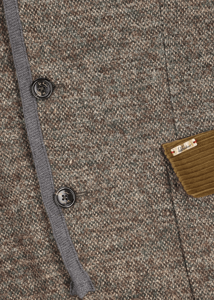 Luis Trenker Blazer Lavorato A Maglia In Un Mix Di Materiali Lusandro