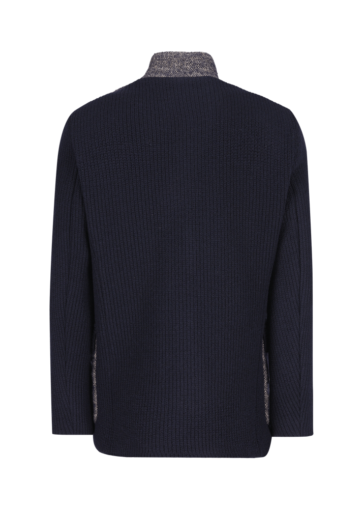Luis Trenker Blazer Lavorato A Maglia In Un Mix Di Materiali Lusandro