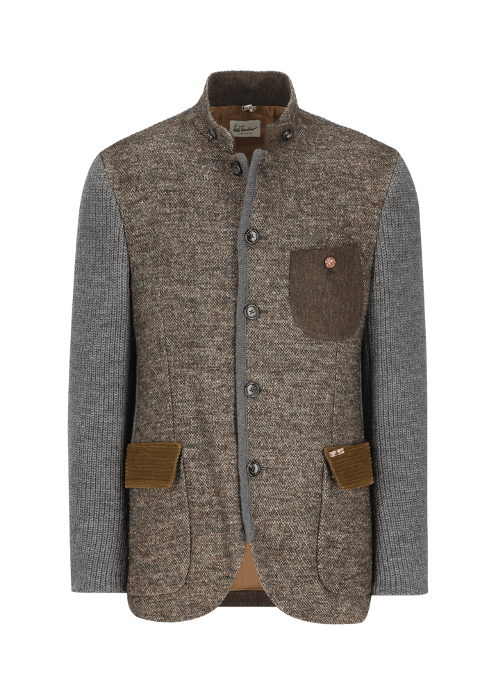 Luis Trenker Blazer lavorato a maglia in un mix di materiali Lusandro