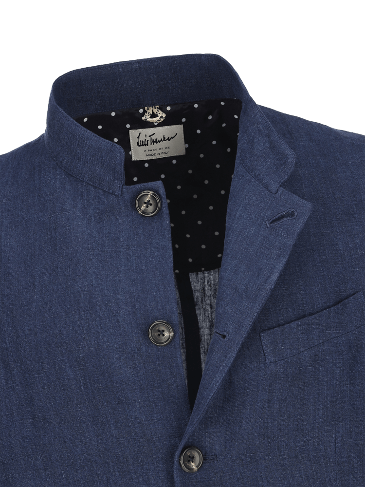 Luis Trenker Blazer Leggero In Lino Modello Lusandretto