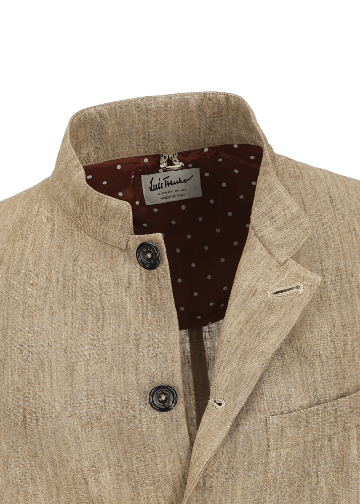 Luis Trenker Blazer Leggero In Lino Modello Lusandretto